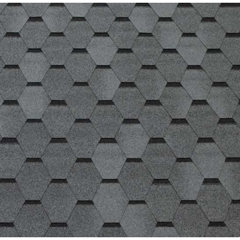 Битумная черепица ECOROOF Hexagonal Grey Сумы